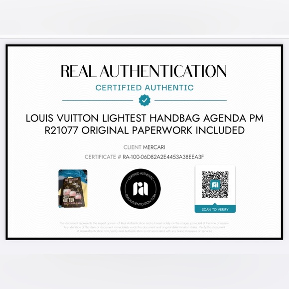 Louis Vuitton Lightest Handbag Agenda PM R21077 original paperwork included - Picture 9 of 9